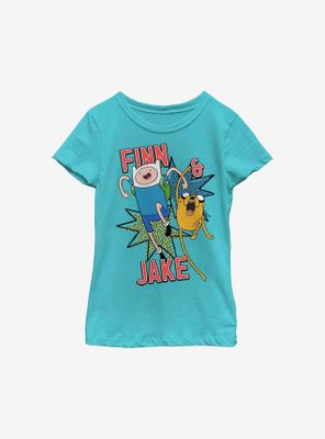 Adventure Time Jake And Finn Youth Girls T-Shirt