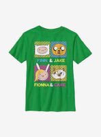 Adventure Time Finn Fionna Cake Jake Youth T-Shirt
