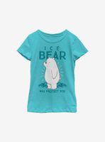 We Bare Bears Ice Bear Youth Girls T-Shirt