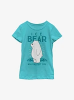 We Bare Bears Ice Bear Youth Girls T-Shirt