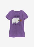 We Bare Bears Ice Bear Take Care Youth Girls T-Shirt