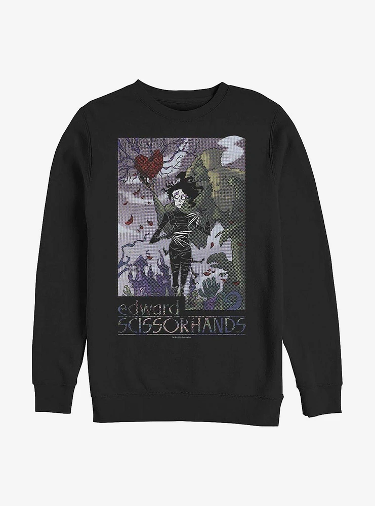 Edward Scissorhands Ed Dots Crew Sweatshirt