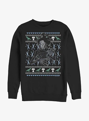 Edward Scissorhands Intarsia Crew Sweatshirt