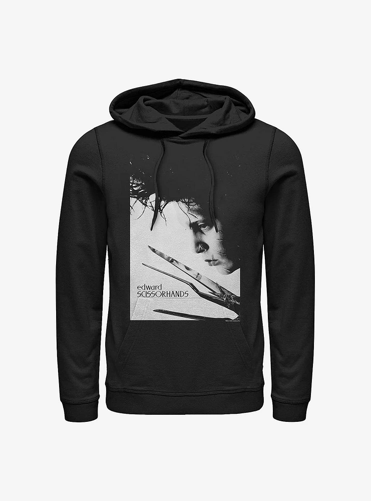 Edward Scissorhands Close Up Poster Hoodie