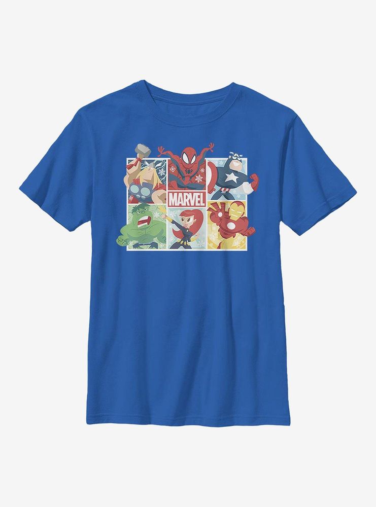Marvel Avengers Hero Squares Youth T-Shirt