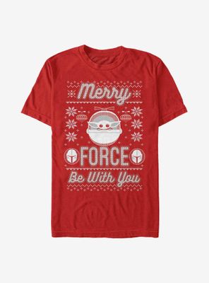 Star Wars The Mandalorian Child Merry Force T-Shirt