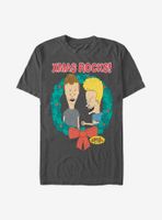 Beavis And Butthead Xmas Rocks Wreath T-Shirt