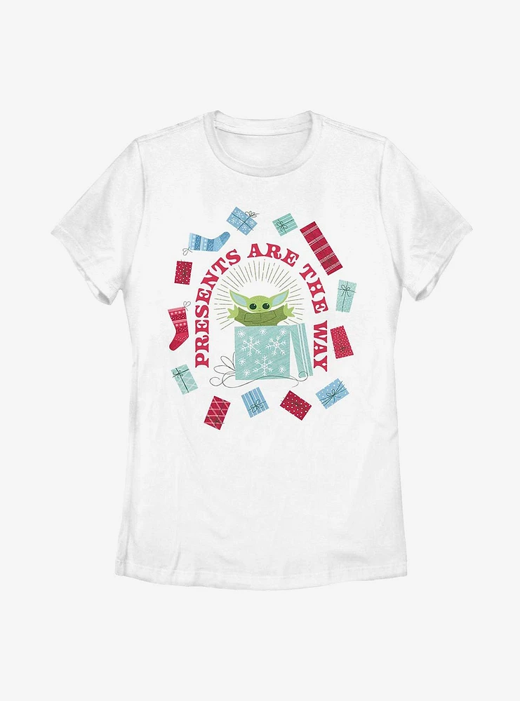 Star Wars The Mandalorian Child Presents Are Way Womens T-Shirt