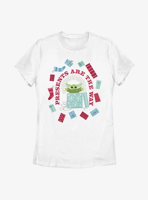Star Wars The Mandalorian Child Presents Are Way Womens T-Shirt