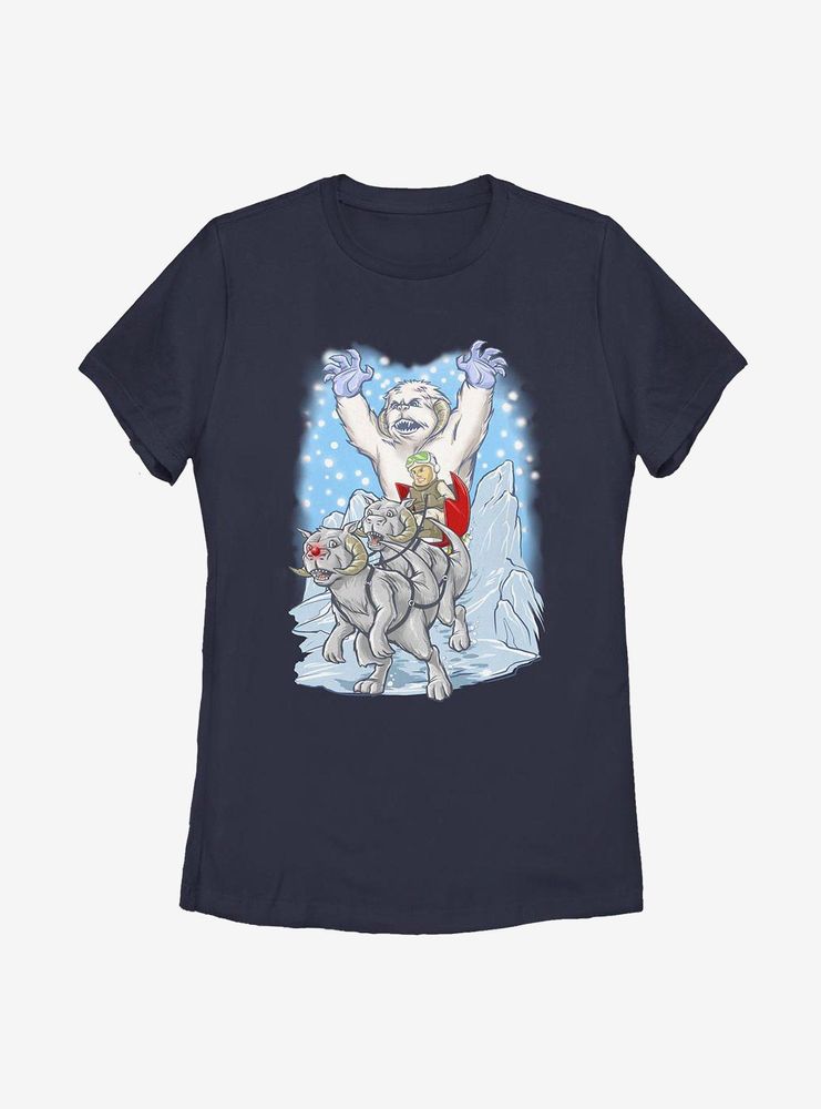 Star Wars Holiday Luke Womens T-Shirt