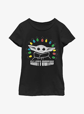 Star Wars The Mandalorian Child Of Light Youth Girls T-Shirt