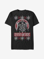 Star Wars Dark Side Christmas Pattern T-Shirt