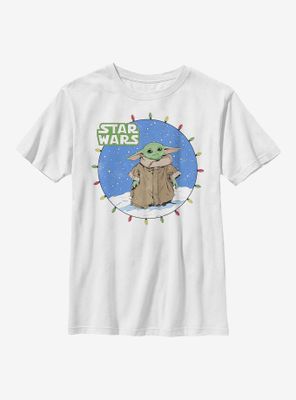 Star Wars The Mandalorian Child Snow Baby Lights Youth T-Shirt