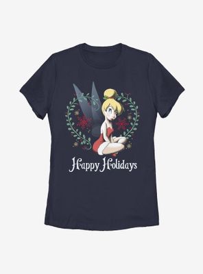 Disney Tinker Bell Holidays Womens T-Shirt
