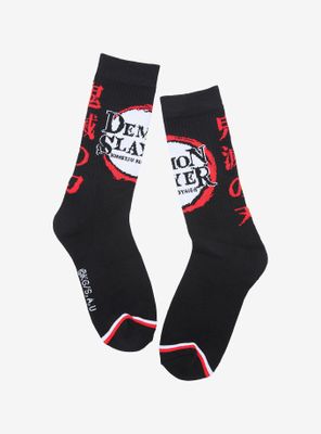 Demon Slayer: Kimetsu No Yaiba Logo Crew Socks