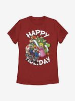 Super Mario Happy Game Day Womens T-Shirt