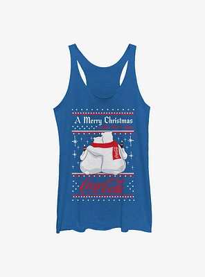 Coca-Cola Christmas Calls For Coke Pattern Womens Tank Top