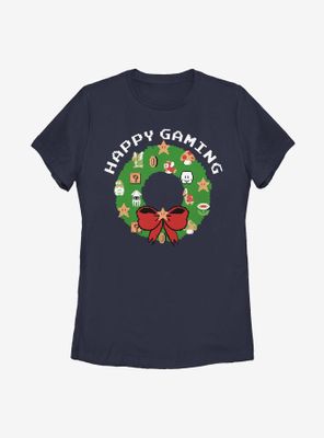 Super Mario Merry Gaming Womens T-Shirt