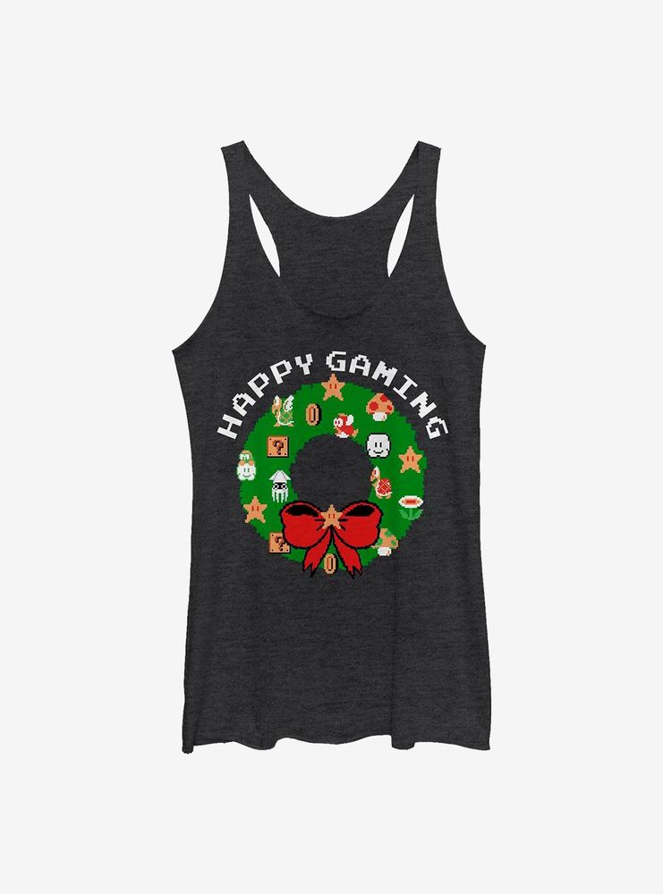 Super Mario Merry Gaming Womens Tank Top