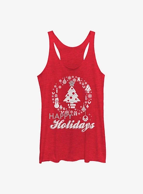 Super Mario Tree Womens Tank Top