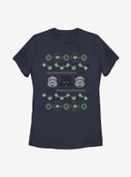 Star Wars Empire Holiday Pattern Womens T-Shirt