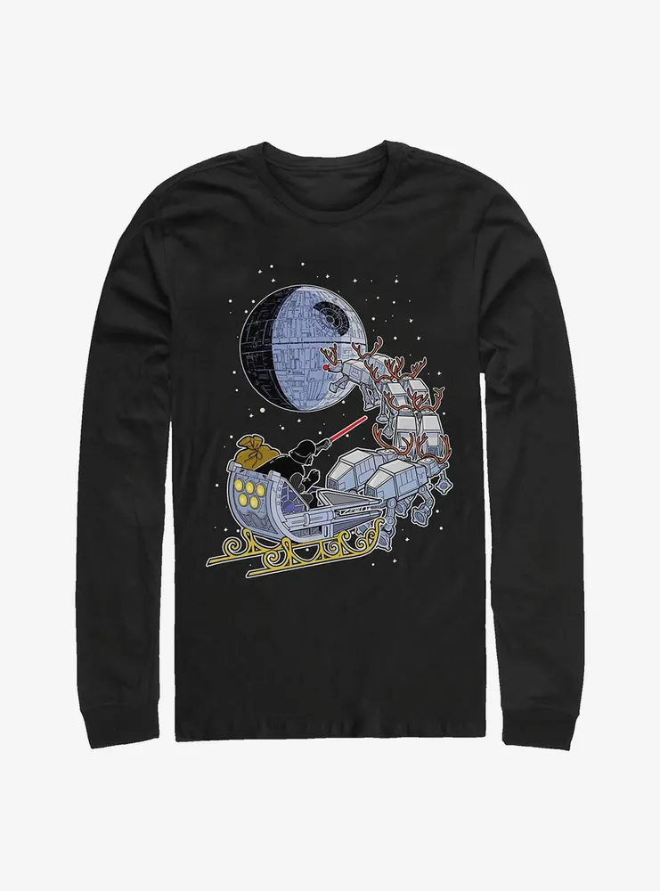 Star Wars Vader Sleigh Long-Sleeve T-Shirt