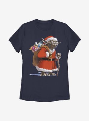 Star Wars Santa Yoda Womens T-Shirt