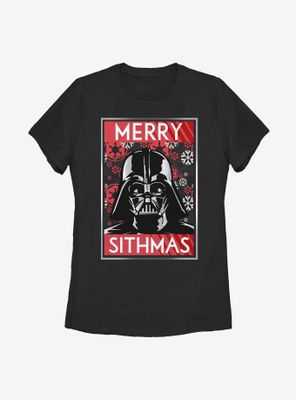 Star Wars Sithmas Vader Womens T-Shirt