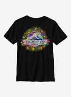 Jurassic World Rexmas Wreath Youth T-Shirt