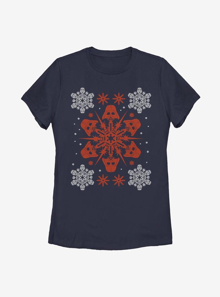 Star Wars Vader Holiday Womens T-Shirt