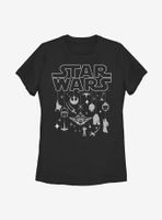 Star Wars Holiday Womens T-Shirt