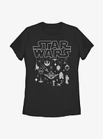 Star Wars Holiday Womens T-Shirt