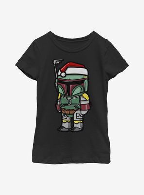 Star Wars Boba Santa Youth Girls T-Shirt