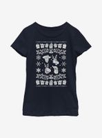 Disney Pixar Toy Story  Christmas Pattern Youth Girls T-Shirt