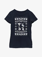 Disney Pixar Toy Story  Christmas Pattern Youth Girls T-Shirt