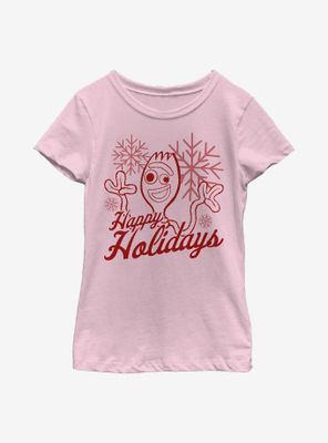 Disney Pixar Toy Story 4 Forky Holidays Youth Girls T-Shirt