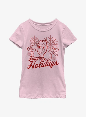 Disney Pixar Toy Story 4 Forky Holidays Youth Girls T-Shirt