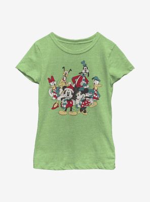 Disney Mickey Mouse Holiday Group Youth Girls T-Shirt