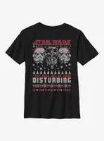 Star Wars Lack Of Cheer Disturbing Christmas Pattern Youth T-Shirt