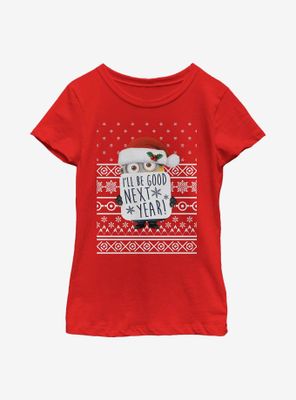Despicable Me Minions Next Year Christmas Pattern Youth Girls T-Shirt