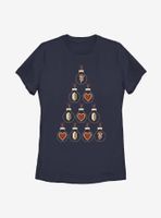 Nintendo The Legend Of Zelda Pixel Christmas Tree Womens T-Shirt