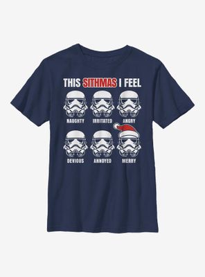 Star Wars Sithmas Christmas Feelings Youth T-Shirt