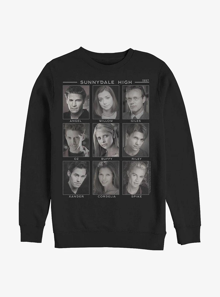 Buffy The Vampire Slayer Faces Of Sweatshirt