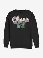 Disney Lilo And Stitch Rainbow Ohana Sweatshirt