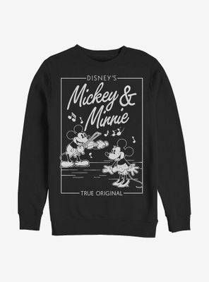 Disney Mickey Mouse Minnie Music Cover Sweatshirt