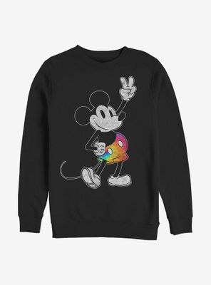 Disney Mickey Mouse Tie Dye Stroked Sweatshirt