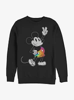 Disney Mickey Mouse Tie Dye Stroked Sweatshirt