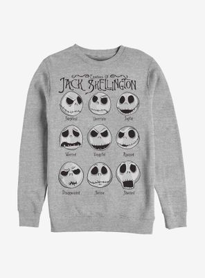 Disney Nightmare Before Christmas Jack Emotions Sweatshirt