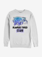 Disney Winnie The Pooh Eeyore Tired Club Sweatshirt