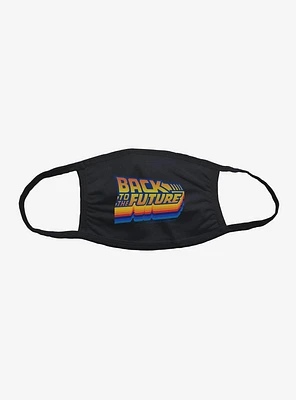 Back To The Future Neon Script Face Mask